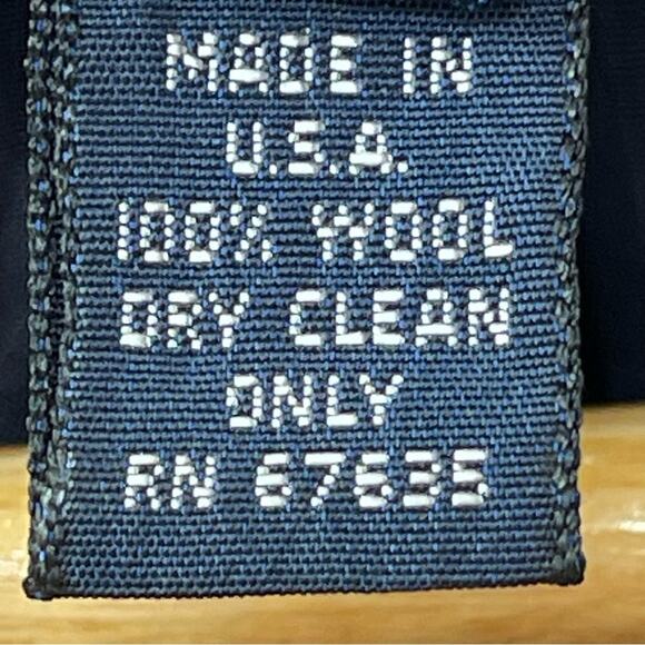 Ralph Ralph Lauren Vintage Crested Wool Navy Blue Maroon Details Rare Blazer 8 - Picture 8 of 9